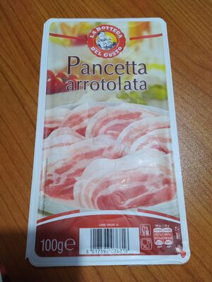Pancetta arrotolata front packaging