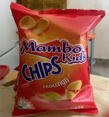 Mambo kids chips front packaging