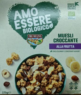 Muesli croccante alla frutta front packaging