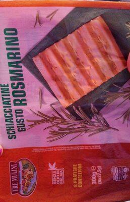 Schiacciatine gusto rosmarino front packaging