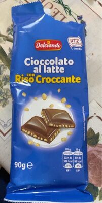 Cioccolato al latte con riso croccante