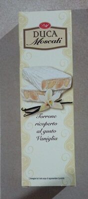 Torrone ricoperto al gusto vaniglia