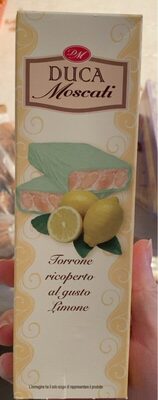 Torrone ricoperto al gusto limone