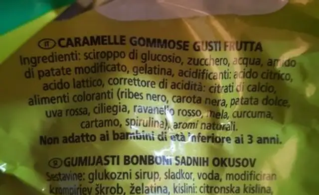 Vermertti Frizz ingredients label