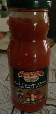 sugo di pomodoro ciliegino con funghi porcini front packaging