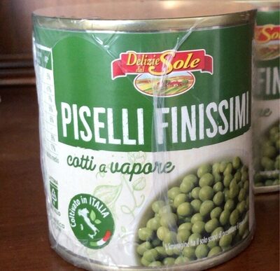 Piselli finissimi cotti al vapote front packaging