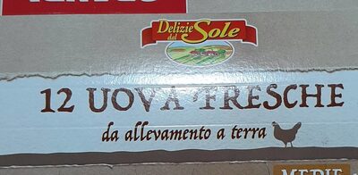 12 Uova fresche da allevamento a terra
