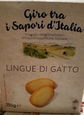Lingue di Gatto Giro tra i Sapori d'Italia front packaging