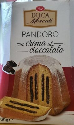 Pandoro con crema al cioccolata front packaging