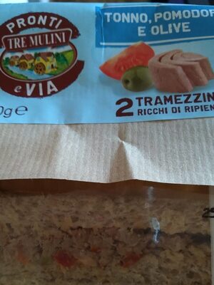 Tramezzini tonno pomodoro e olive