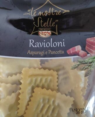Ravioli Asparagi e Pancetta front packaging