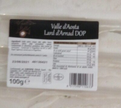 Valle d'Aosta, lard d'Arnad DOP
