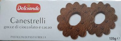 Canestrelli gocce di cioccolato e cacao