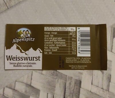 Weisswurst front packaging