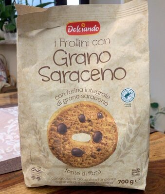 Frollini con Grano Saraceni front packaging