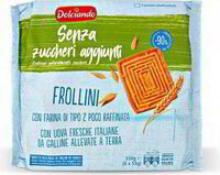 Frollini dolciando senza zuccheri aggiunti