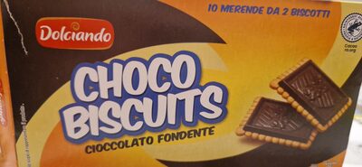 Choco biscuits cioccolato fondente front packaging