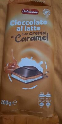 Cioccolato al latte con crema al caramel