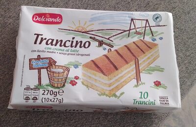 Trancino con crema al latte front packaging