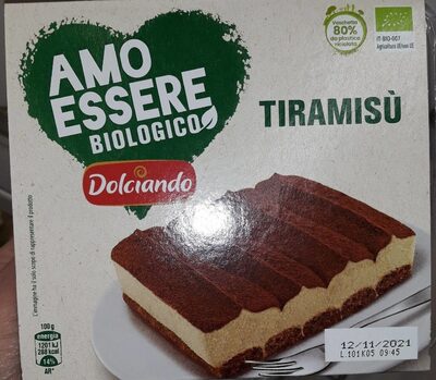 Tiramisù biologico front packaging