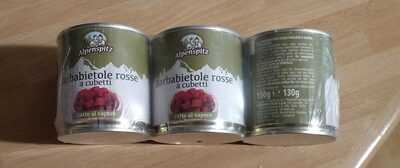 Barbabietole rosse a cubetti