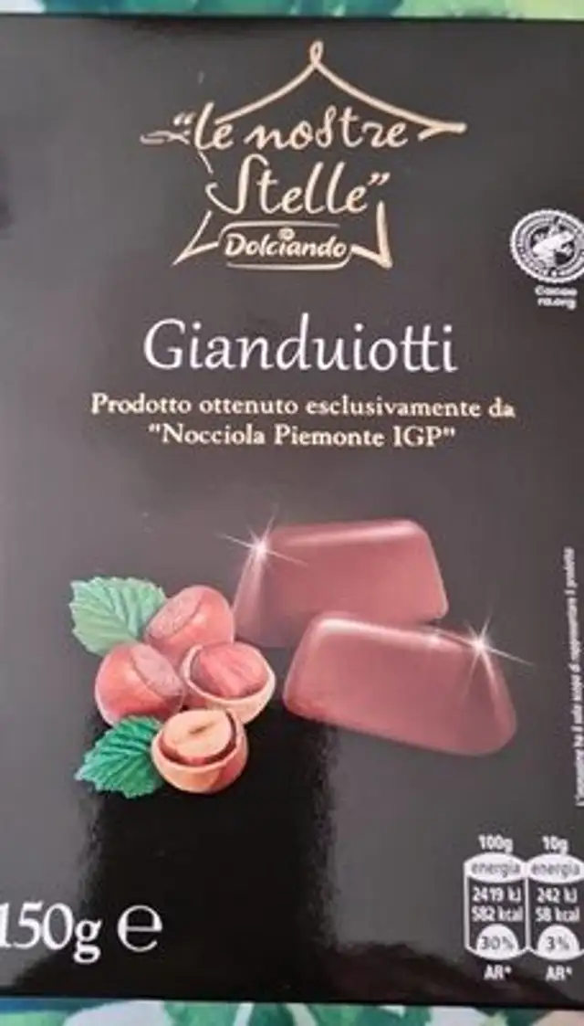 Gianduiotti front packaging