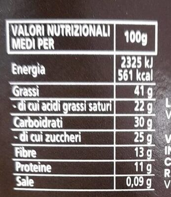 Uovo fondente 70 stelle gran pistacchio di Sicilia nutrition facts table