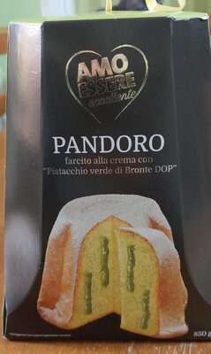 Pandoro farcito alla crema con Pistacchio verde di Bronte DOP