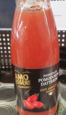 Passata di pomodoro datterino front packaging