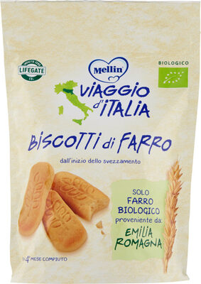 Biscotti di farro front packaging