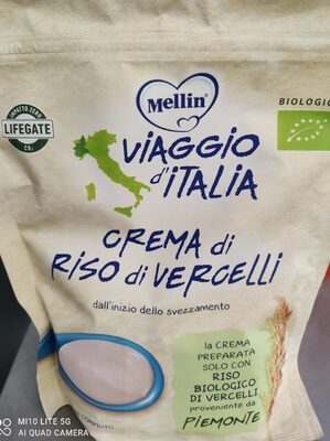 crema di riso di Vercelli front packaging
