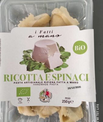 Pasta artigianale ripiena Ricotta e spinaci