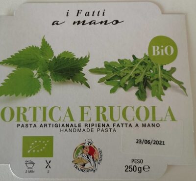 Pasta ripiena fresca con ortica e rucola bio