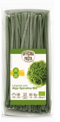 Linguine con alga espirulina bio front packaging