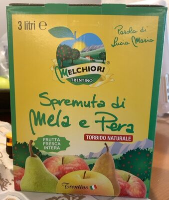 Spremuta di mela e pera front packaging
