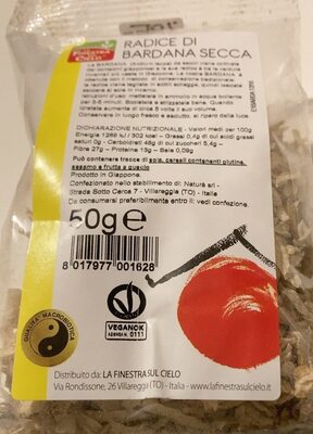 radice di bardana secca