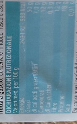 Semi di sesamo ecologici nutrition facts table