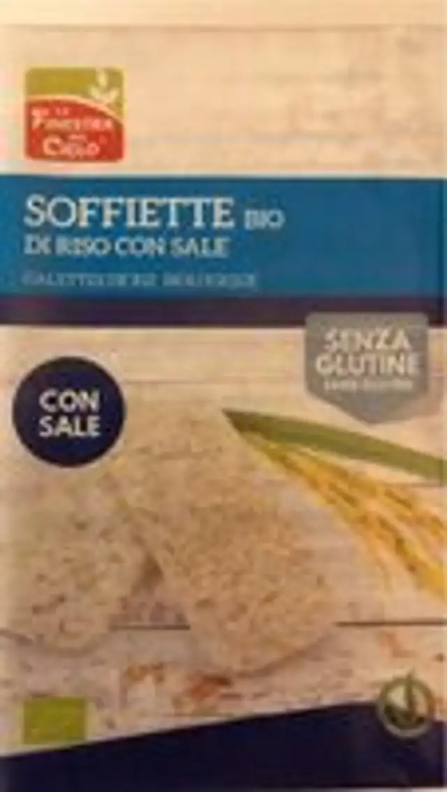 Soffiette bio di riso con sale