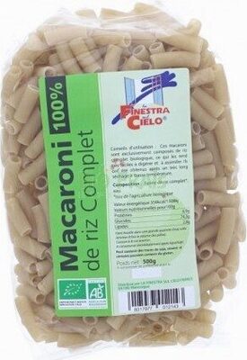 Macaroni Riz Complet Sans Gluten