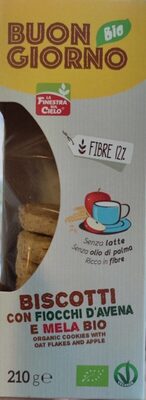 Biscotti con fiocchi D'Avena e Mela Bio