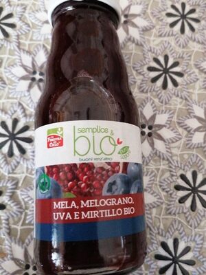 Semplice bio mela mirtillo ecc.