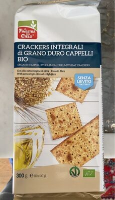 Crackers Integrali di Grano Duro Cappelli Bio