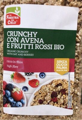 Crunchy con avena e frutti rossi bio