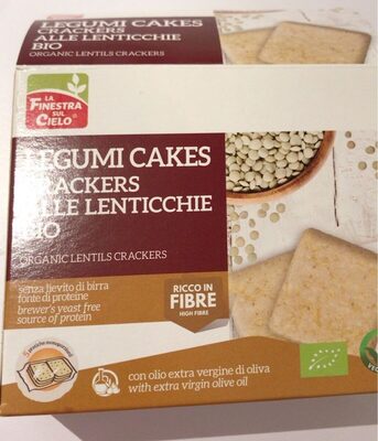 Legumi cakes crackers