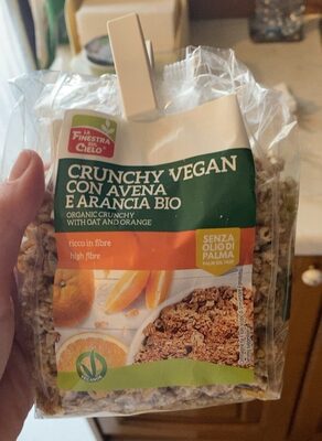 Crunchy vegan con avena e arancia bio
