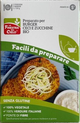 Preparato per Burger Ceci e Zucchine Bio