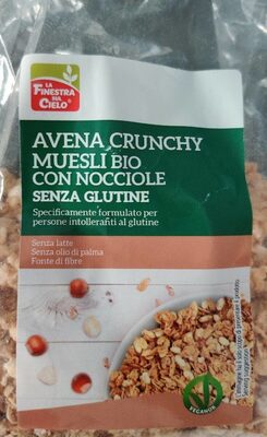 Avena crunchy muesli bio con nocciole