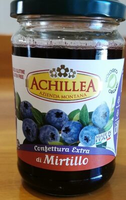 Confettura extra di mirtillo front packaging