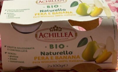 Naturello pera e banana front packaging