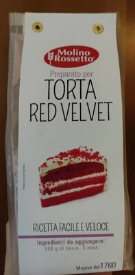 Torta red velvet front packaging